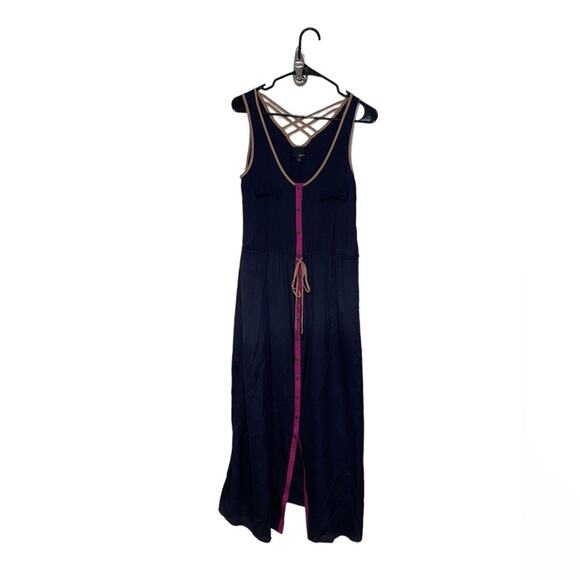 Greylin Anthropologie navy sleeveless maxi dress medium - Picture 1 of 8